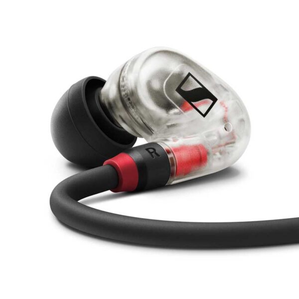 Sennheiser IE 100 PRO Clear – professional in-ear monitors with precise sound, comfortable fit, and reliable performance for stage and studio.